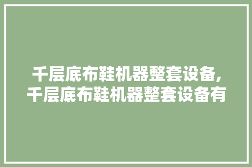 千层底布鞋机器整套设备,千层底布鞋机器整套设备有哪些。 智能科技