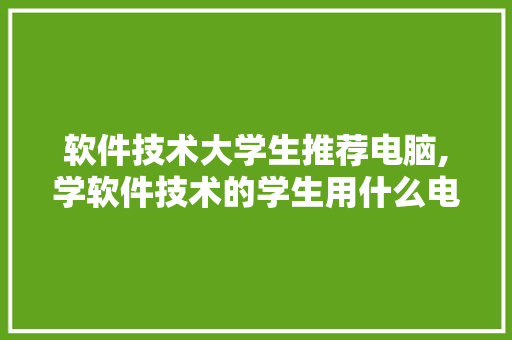 软件技术大学生推荐电脑,学软件技术的学生用什么电脑好。 软件技术