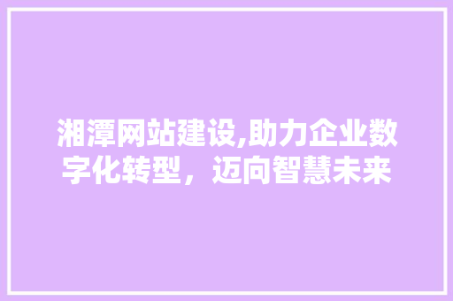 湘潭网站建设,助力企业数字化转型，迈向智慧未来